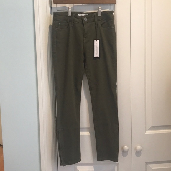 NWT army green DL1961 Florence cropped jeans - Picture 2 of 6